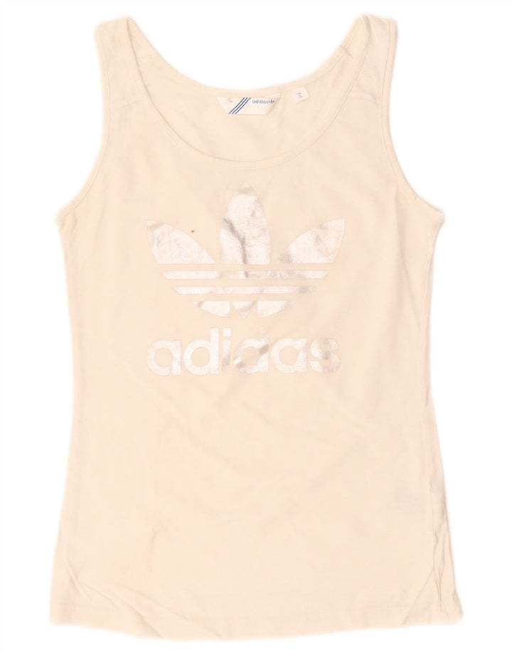Adidas Женский жилет с рисунком Top IT 38 XS Белый хлопок