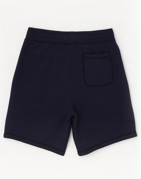 Мужские спортивные шорты с рисунком Abercrombie & Fitch, маленькие, темно-синие, хлопковые