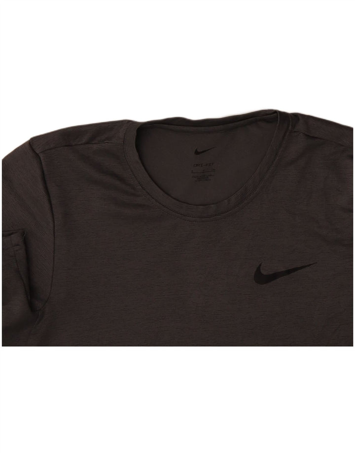 Мужская футболка NIKE Dri Fit, маленький серый полиэстер