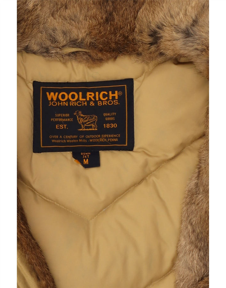 Женское стеганое пальто Woolrich UK 14, хлопковый средний бежевый цвет