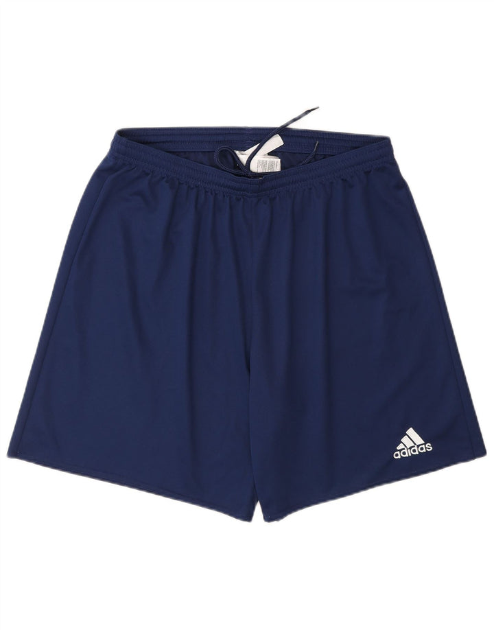 Мужские спортивные шорты Adidas Climalite, большие темно-синие, полиэстер