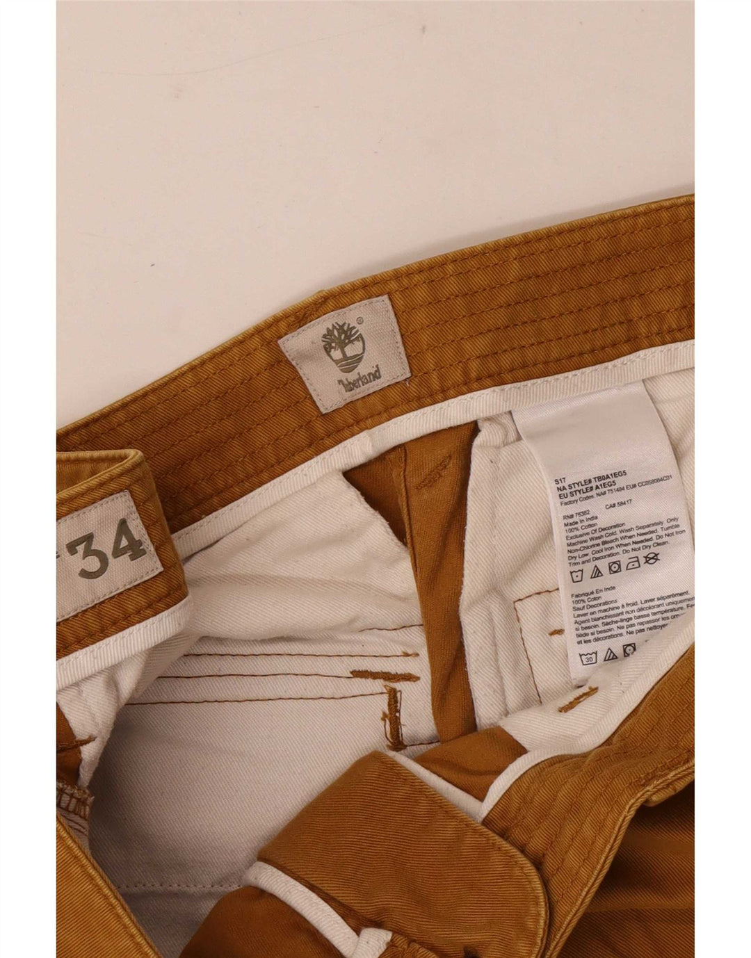 Мужские шорты-карго Timberland Regular W34, большие коричневые, хлопок