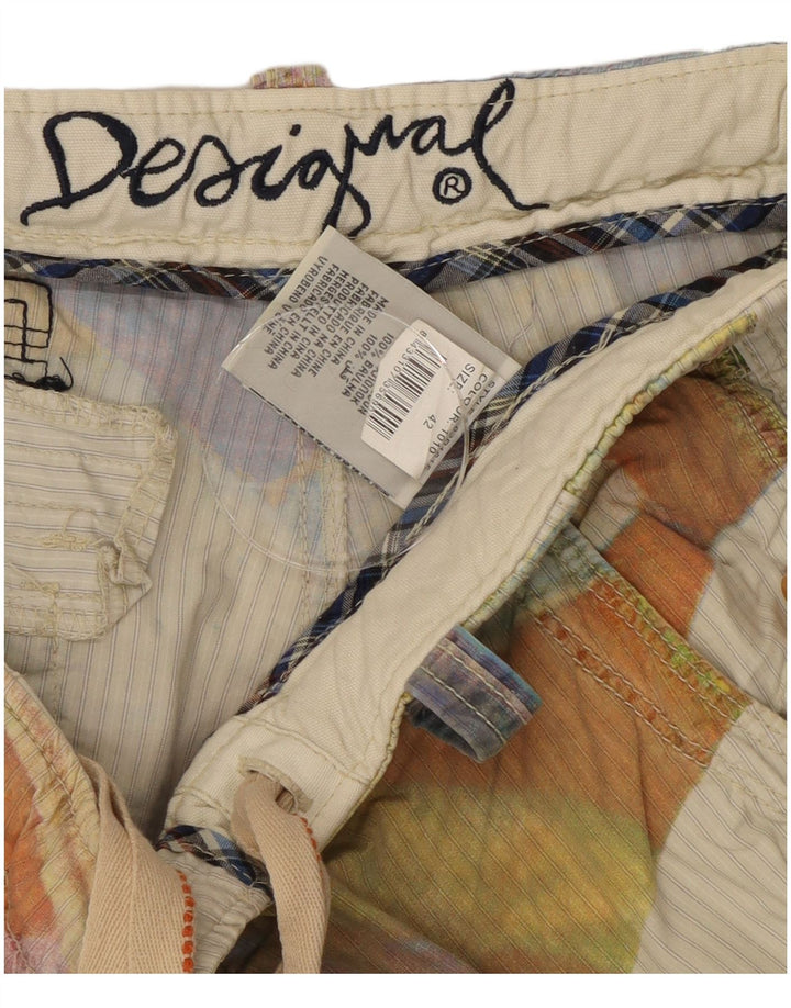 Мужские шорты карго Desigual EU 42 Medium W34 Бежевые, хлопок