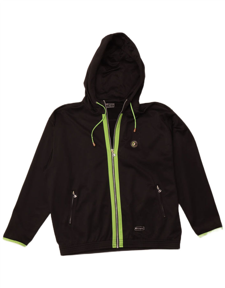 Мужской спортивный костюм CHAMPION с капюшоном, верхняя куртка XL, черный полиэстер