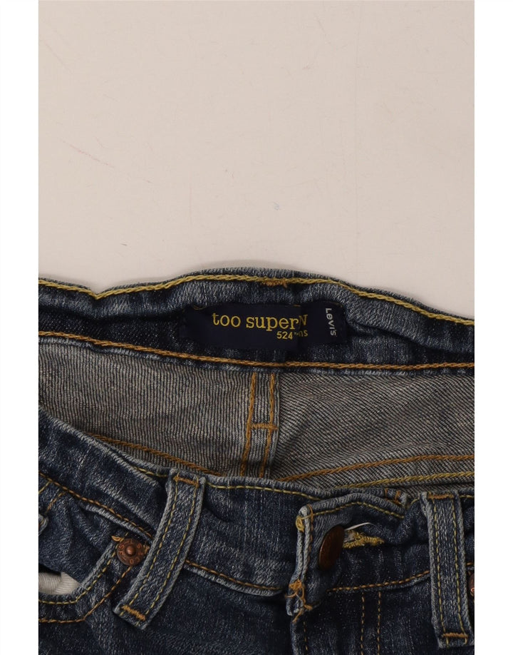 LEVI'S Womens 524 Denim Shorts W30 Medium Blue Cotton Vintage Levi's and Second-Hand Levi's from Messina Hembry 