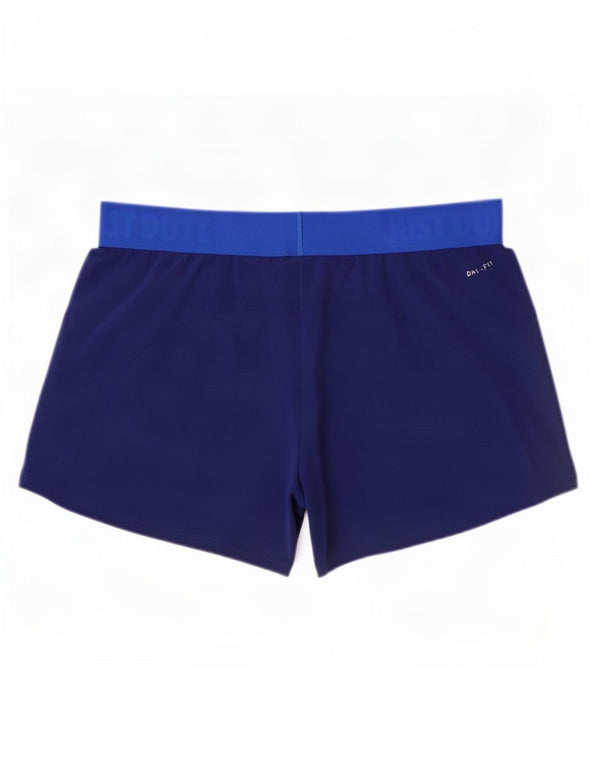 Женские спортивные шорты Nike Dri Fit UK 8, маленькие темно-синие, полиэстер