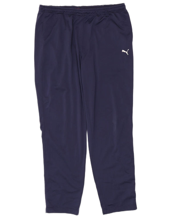 Мужские спортивные брюки Puma 2XL темно-синие из полиэстера