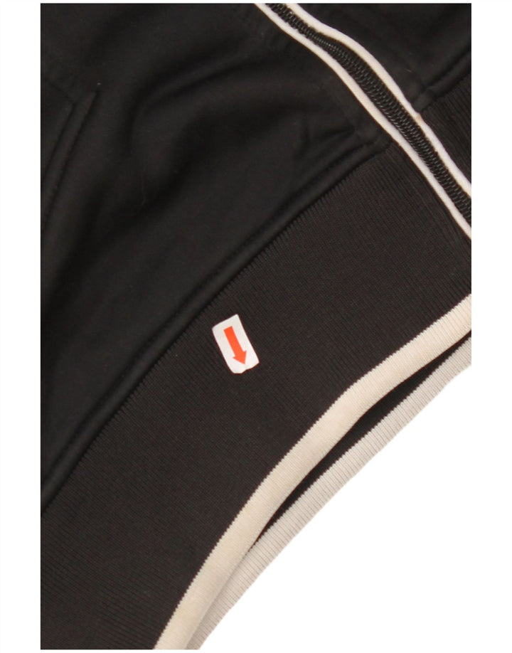 Женский свитер с капюшоном на молнии JACK & JONES UK 14, средний черный, цветных блоков