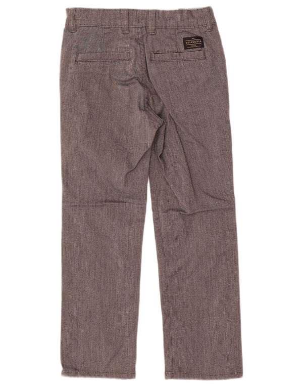 Прямые брюки-чиносы Quiksilver для мальчиков 6–7 лет W22 L20, серый хлопок