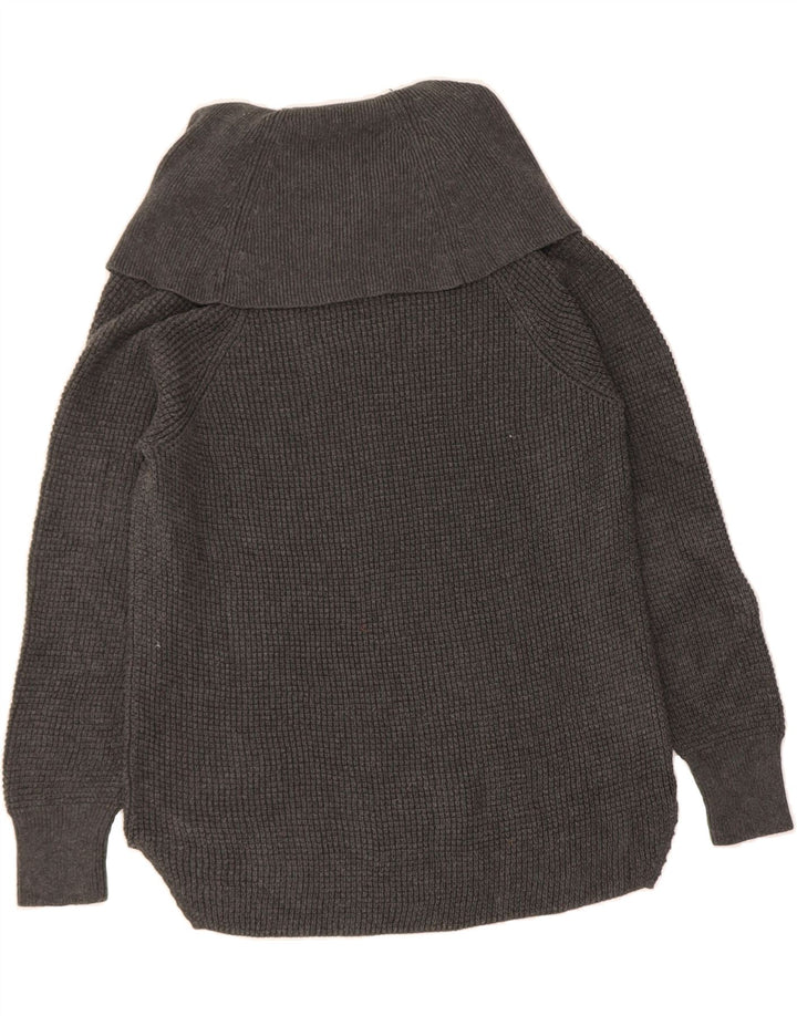 MICHAEL KORS Womens Roll Neck Jumper Sweater UK 14 Medium Grey Cotton Vintage Michael Kors and Second-Hand Michael Kors from Messina Hembry 