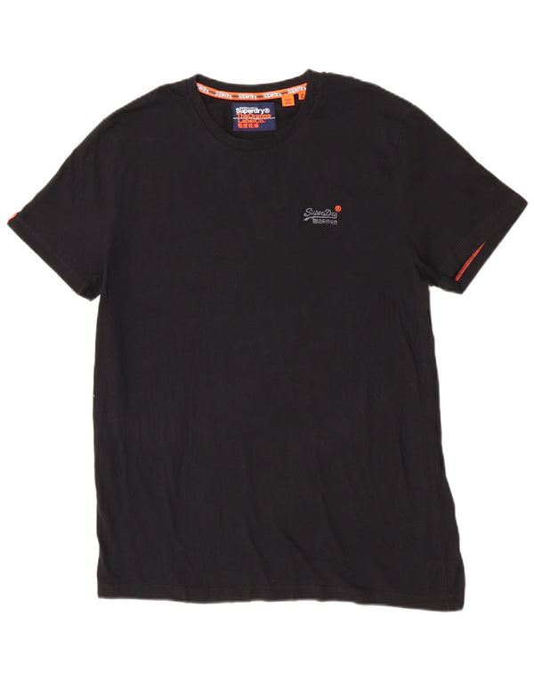 Женская футболка Superdry Top UK 18 XL, черный хлопок