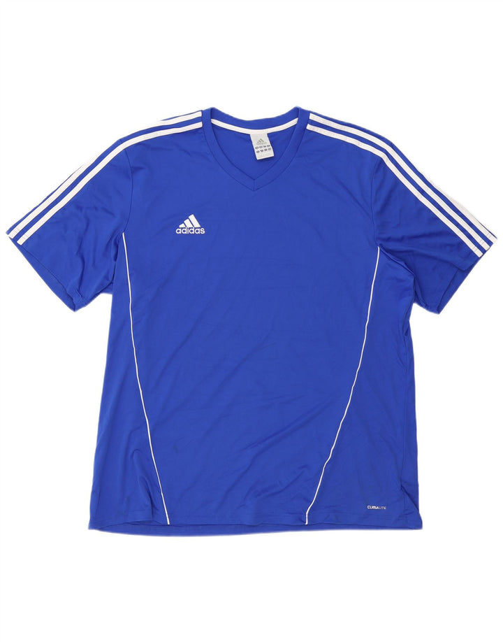 Мужская футболка ADIDAS Climalite 2XL, синий полиэстер