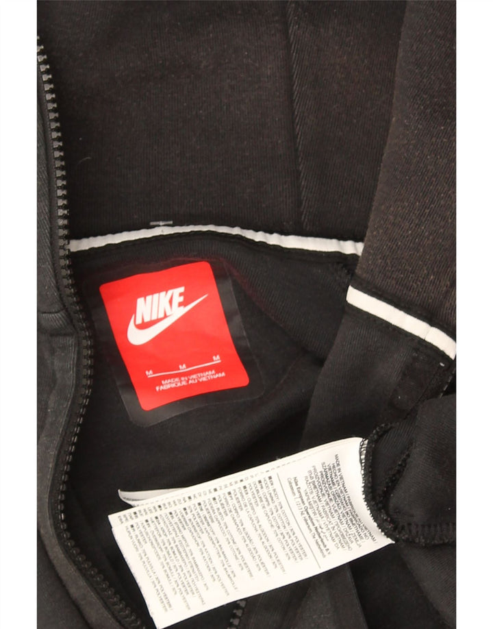 Мужской свитер с капюшоном на молнии NIKE, хлопковый цвет среднего серого цвета