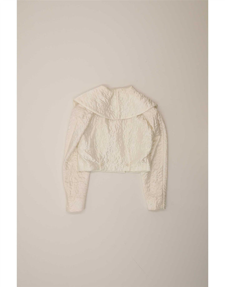 Винтажный женский комплект из 2 юбок IT 44 Medium W28 Белая вискоза