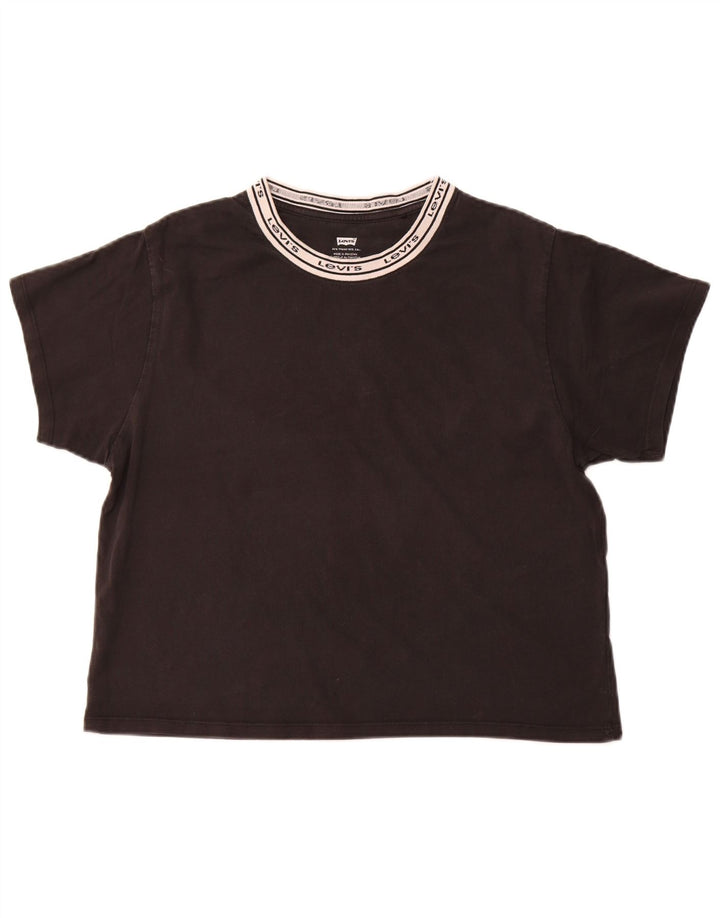 Женская футболка с рисунком LEVI'S Top UK 14 Medium Black