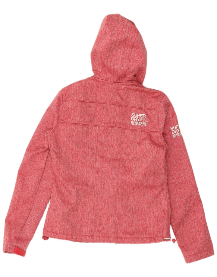 SUPERDRY Женская ветровка с капюшоном Windtrekker UK 10, маленькая красная