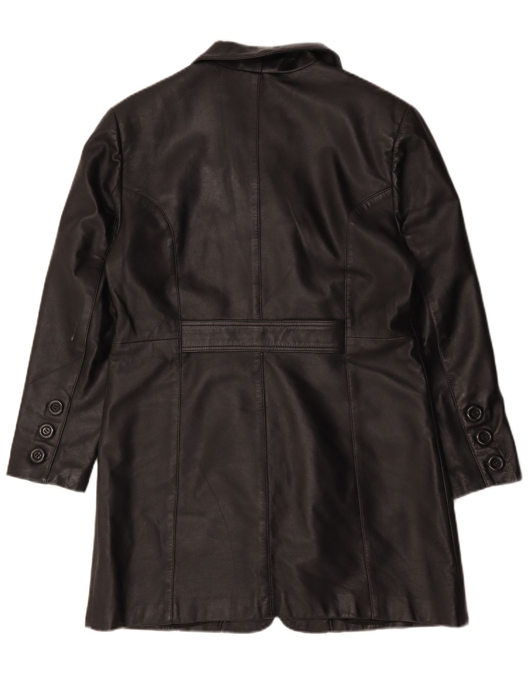 Женское кожаное пальто Akaso UK 18 XL, черное кожаное