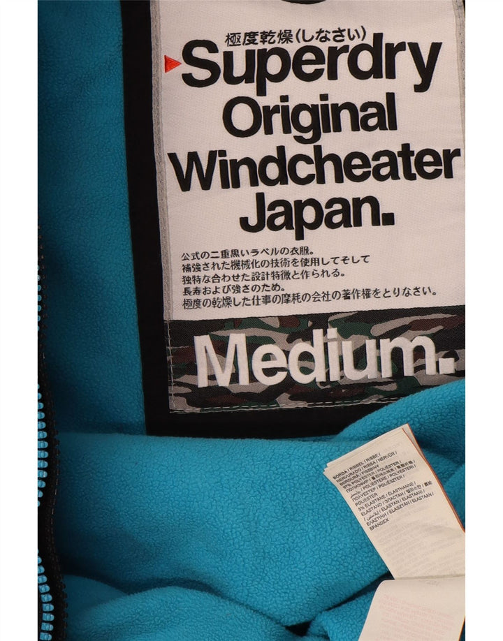 Мужская ветровка с капюшоном Superdry UK 38, средний черный