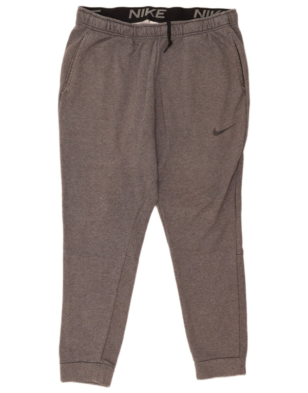 Мужские спортивные брюки Nike Dri Fit, джоггеры XL, серые, хлопок