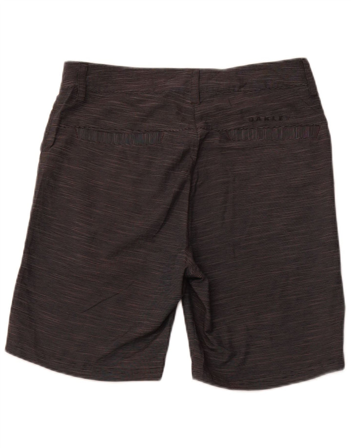 Мужские шорты чинос стандартного кроя Oakley W30, средние серые спортивные полоски в тонкую полоску