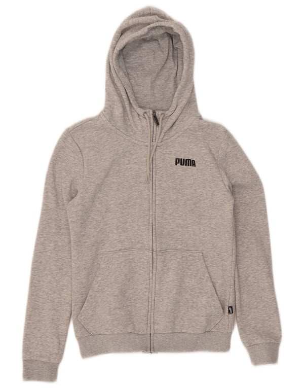 Женский свитер с капюшоном на молнии Puma UK 6 XS, серый хлопок