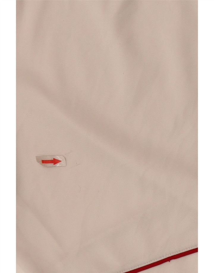 Мужские спортивные шорты Adidas большие белые из полиэстера