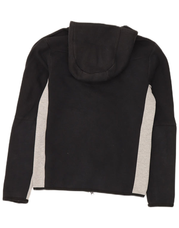 Мужской свитер с капюшоном на молнии Nike XS, черный, хлопок с цветными блоками