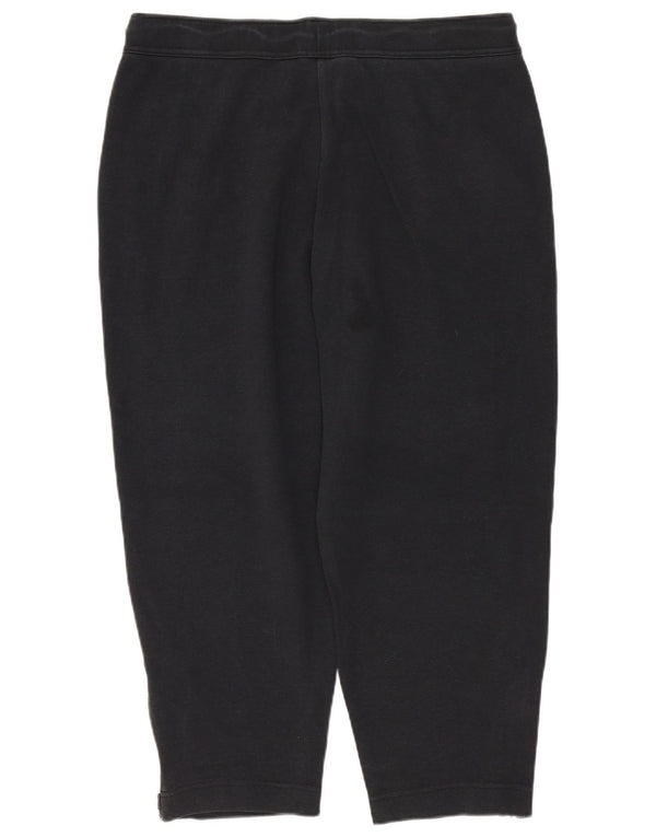 Женские спортивные брюки-капри Nike UK 14, средние черные хлопковые брюки