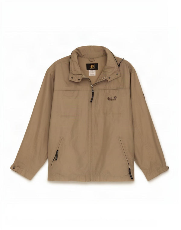 Мужская куртка-бомбер стандартного кроя Jack Wolfskin UK 44/46 XL, бежевый полиэстер