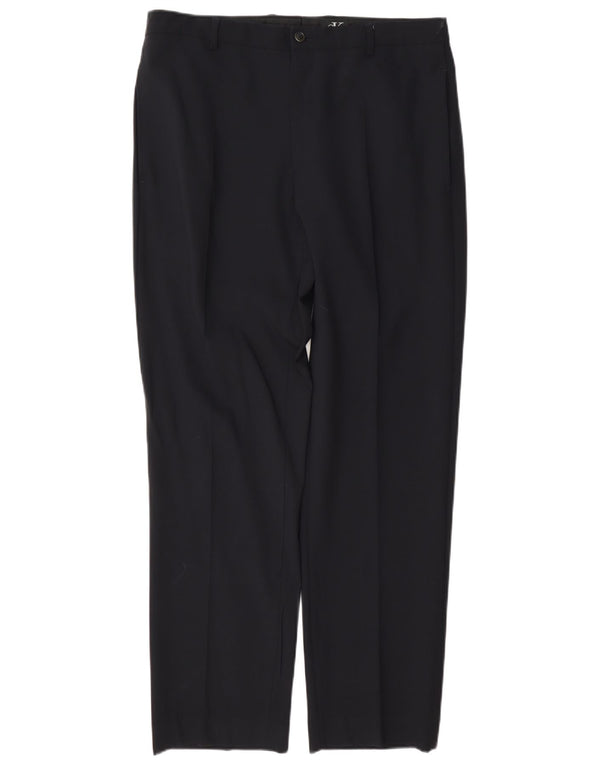 Мужские прямые брюки чинос Calvin Klein W32 L30 темно-синие, шерсть