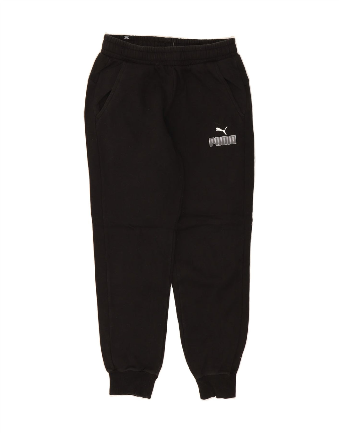 PUMA Mens Tracksuit Trousers Joggers Small  Black Cotton Vintage Puma and Second-Hand Puma from Messina Hembry 