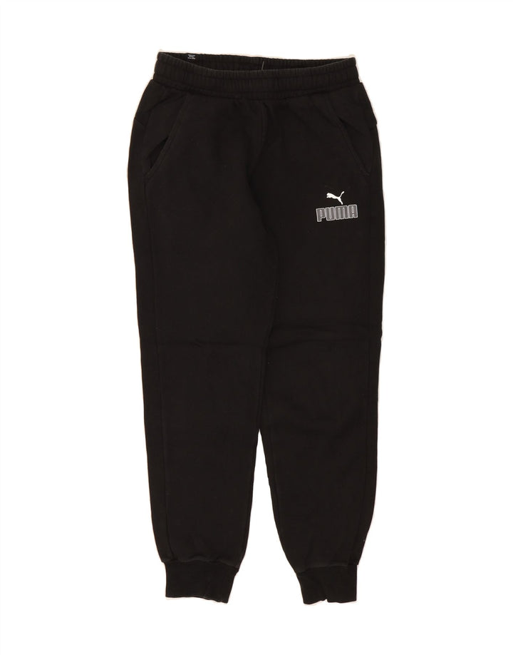 PUMA Mens Tracksuit Trousers Joggers Small  Black Cotton Vintage Puma and Second-Hand Puma from Messina Hembry 