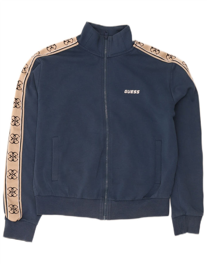 Guess Женский спортивный костюм Top Jacket UK 14 Medium Navy Blue Colorblock