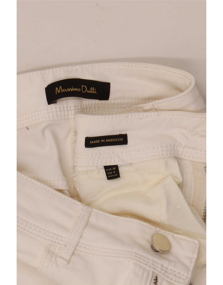Джинсы женские прямые Massimo Dutti EU 36 XS W26 L26 белые