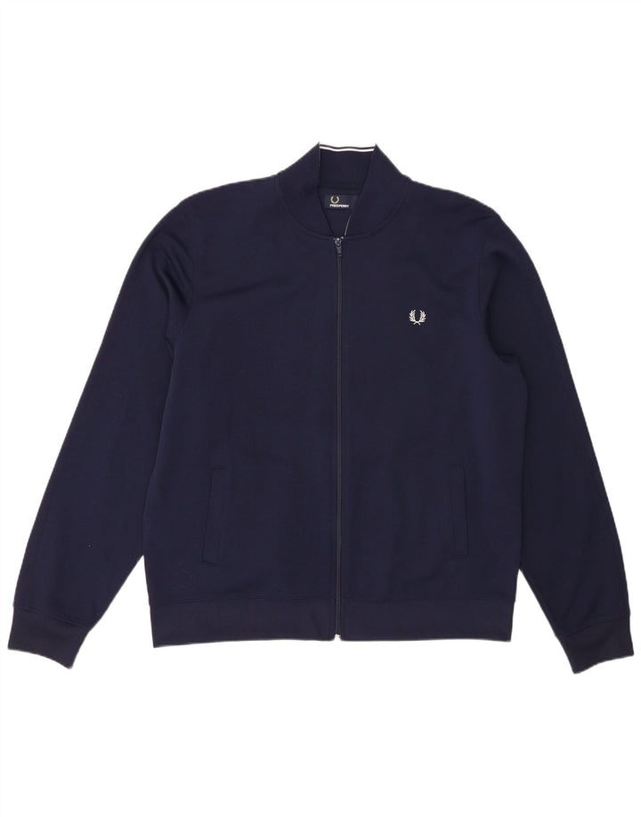 Мужская спортивная куртка Fred Perry, большой темно-синий полиэстер