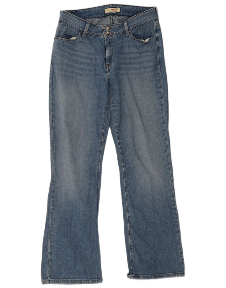 Женские джинсы Levi's 528 Curvy Bootcut, размер США 14, большие размеры W32 L31, синий хлопок