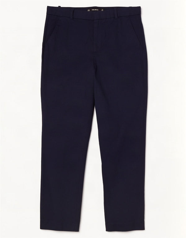 Женские прямые брюки чинос Zara EU 38, маленькие W28 L26, темно-синие