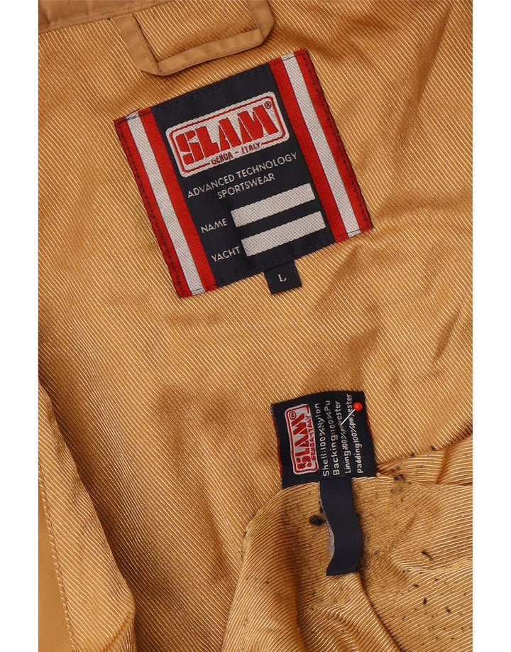 Женское стеганое пальто Slam UK 16, большой коричневый нейлон