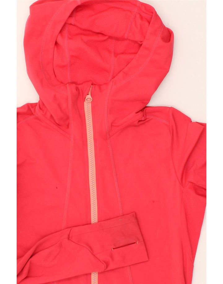 MOUNTAIN EQUIPMENT Womens Zip Hoodie Sweater UK 6 XS Pink Polyester | Vintage Mountain Equipment | Thrift | Second-Hand Mountain Equipment | Used Clothing | Messina Hembry 