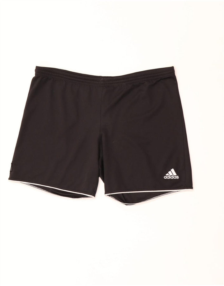 Мужские спортивные шорты Adidas, большие черные из полиэстера