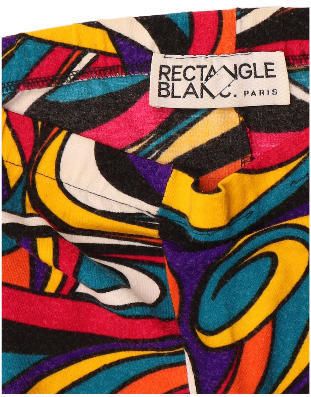 VINTAGE Womens Abstract Pattern Leggings UK 14 Large  Multicoloured