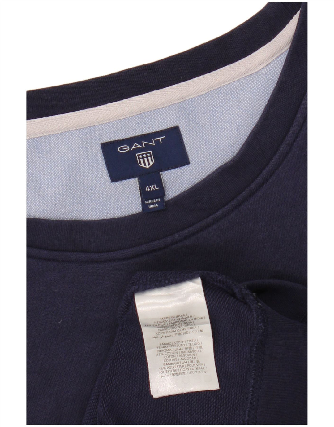 Мужской свитшот GANT New Haven с рисунком, 4XL, темно-синий, хлопок