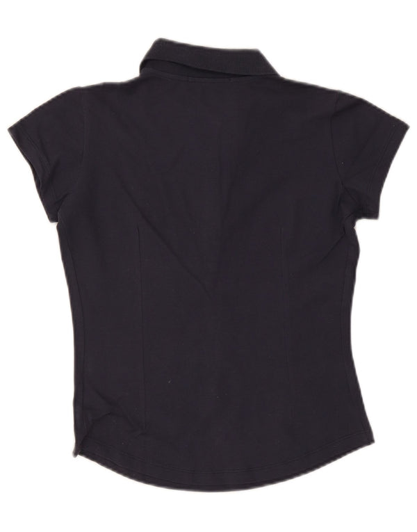 Женская рубашка поло SERGIO TACCHINI UK 12, средний темно-синий хлопок