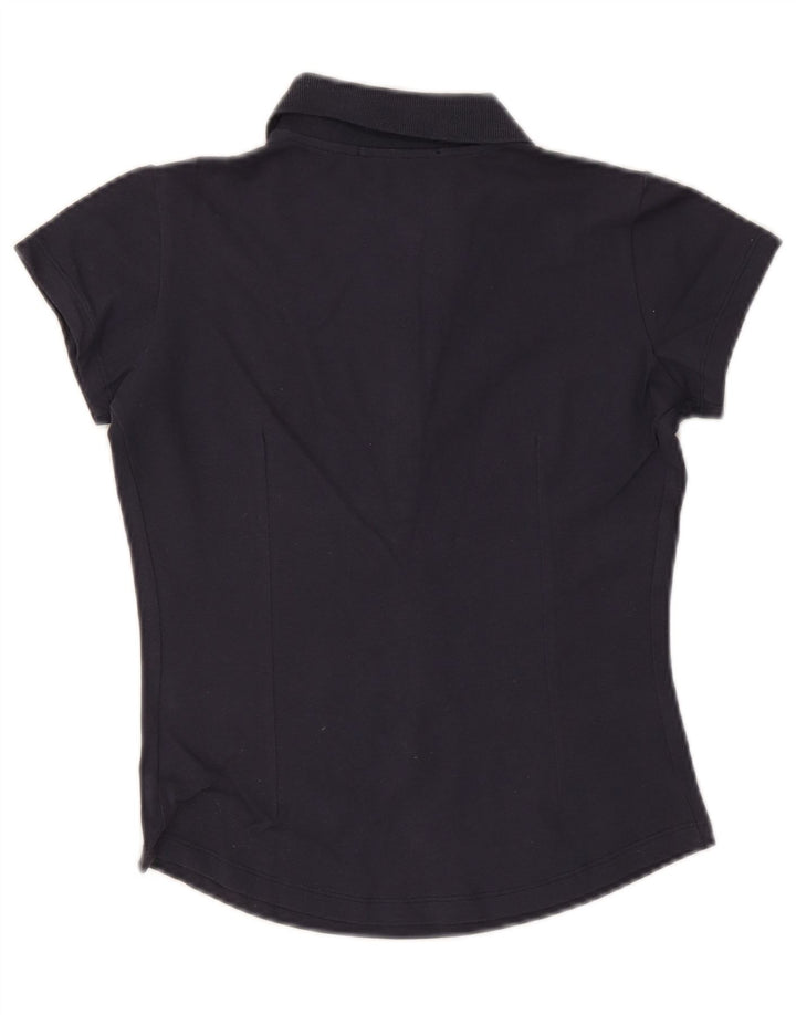 Женская рубашка поло SERGIO TACCHINI UK 12, средний темно-синий хлопок