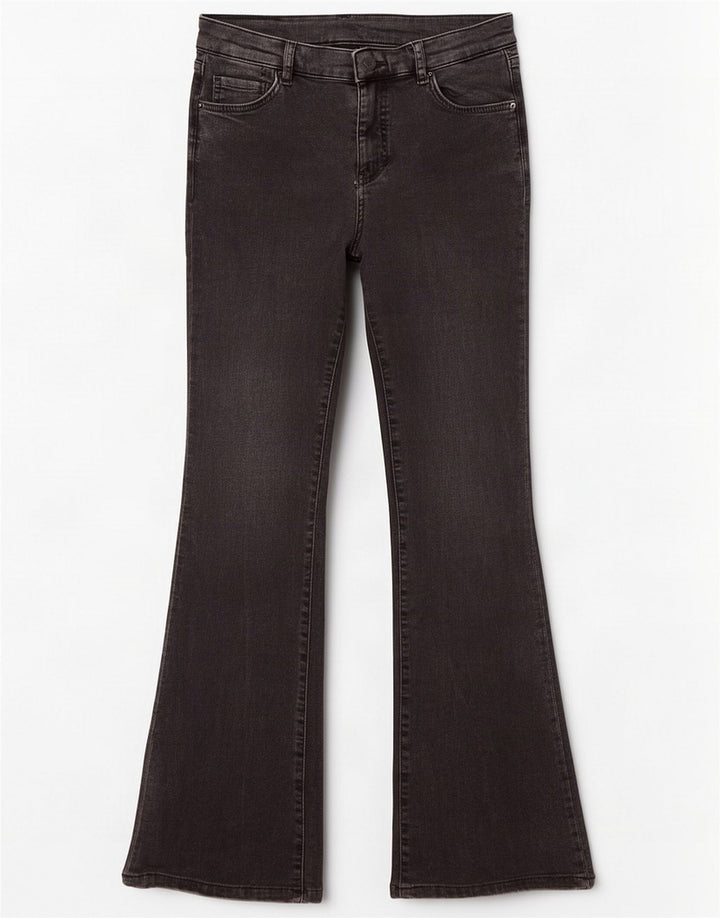 Женские расклешенные джинсы Massimo Dutti EU 36 XS W26 L32 Серый