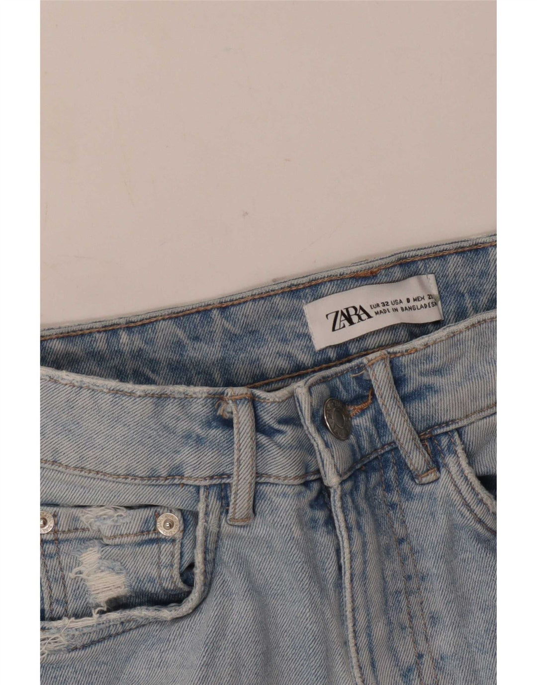 Женские джинсовые шорты Zara EU 32 2XS W22 Синие