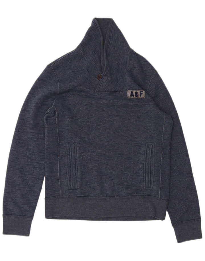 Мужской свитшот Abercrombie & Fitch, маленький темно-синий в крапинку