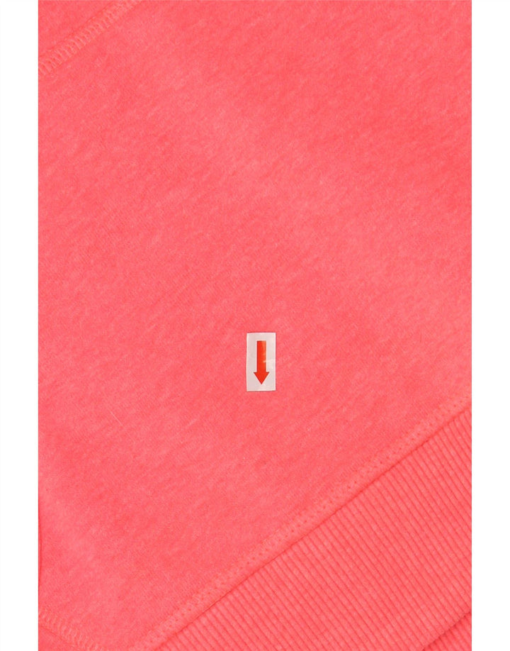 Женский джемпер с капюшоном SUPERDRY UK 16, большой розовый, хлопок