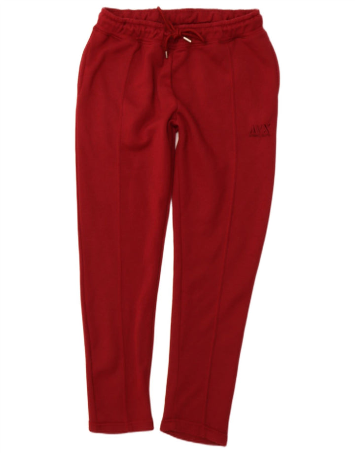 AVIREX Womens Tracksuit Trousers UK 12 Medium  Red Polyester