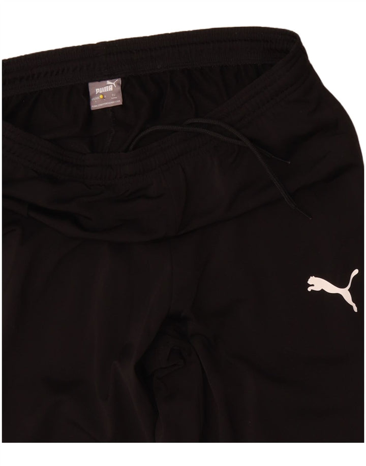 Мужские спортивные брюки Puma, джоггеры, большие черные, полиэстер